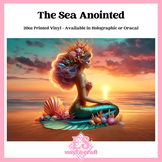The Sea Anointed - 20oz Printed Tumbler Self Adhesive Vinyl image 0