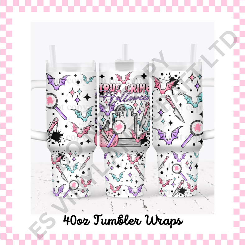 40oz Tumbler Wraps - UV-DTF (2 Wraps - Top and Bottom) image 0