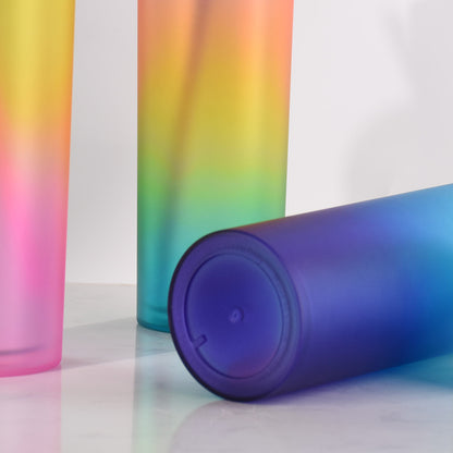 Rainbow Skinny Tumblers Double Wall 16oz image 8