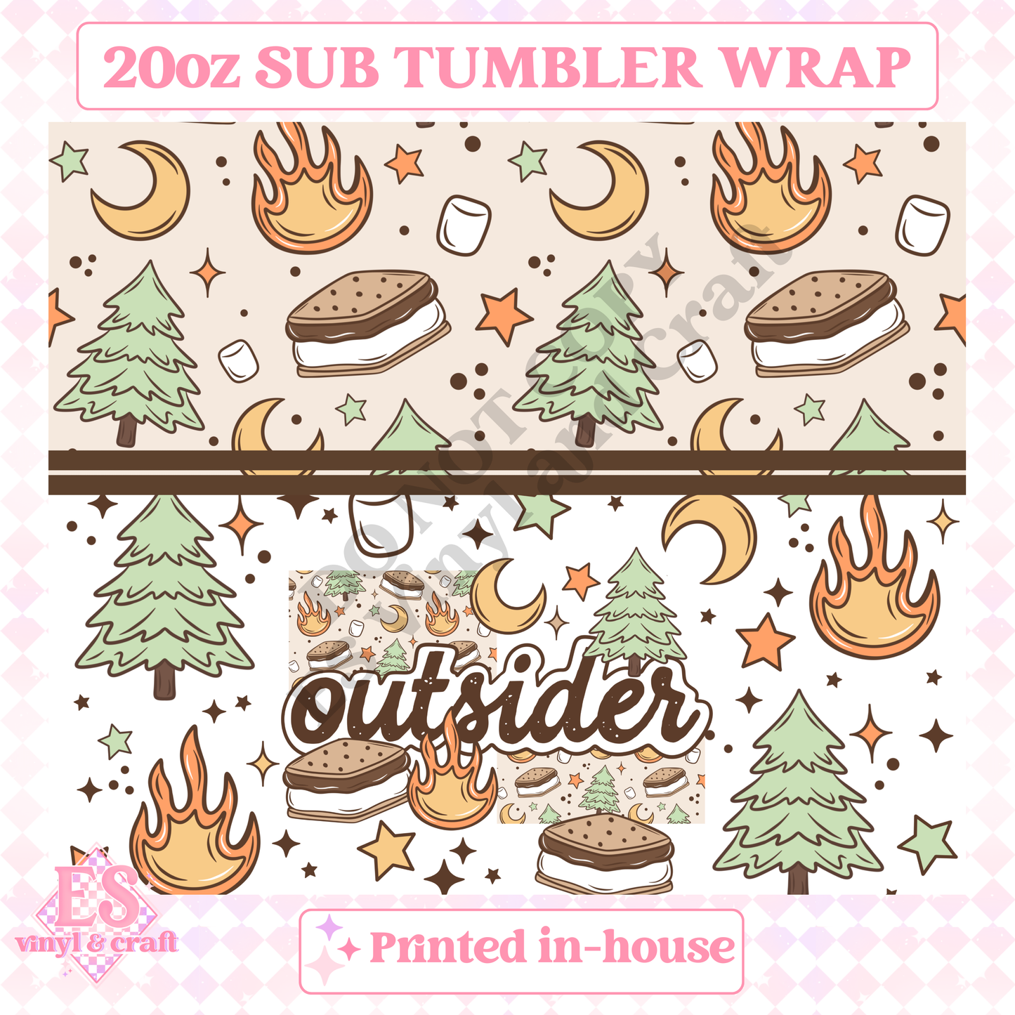Outsider - Full 20oz Tumbler Sublimation Print image 1