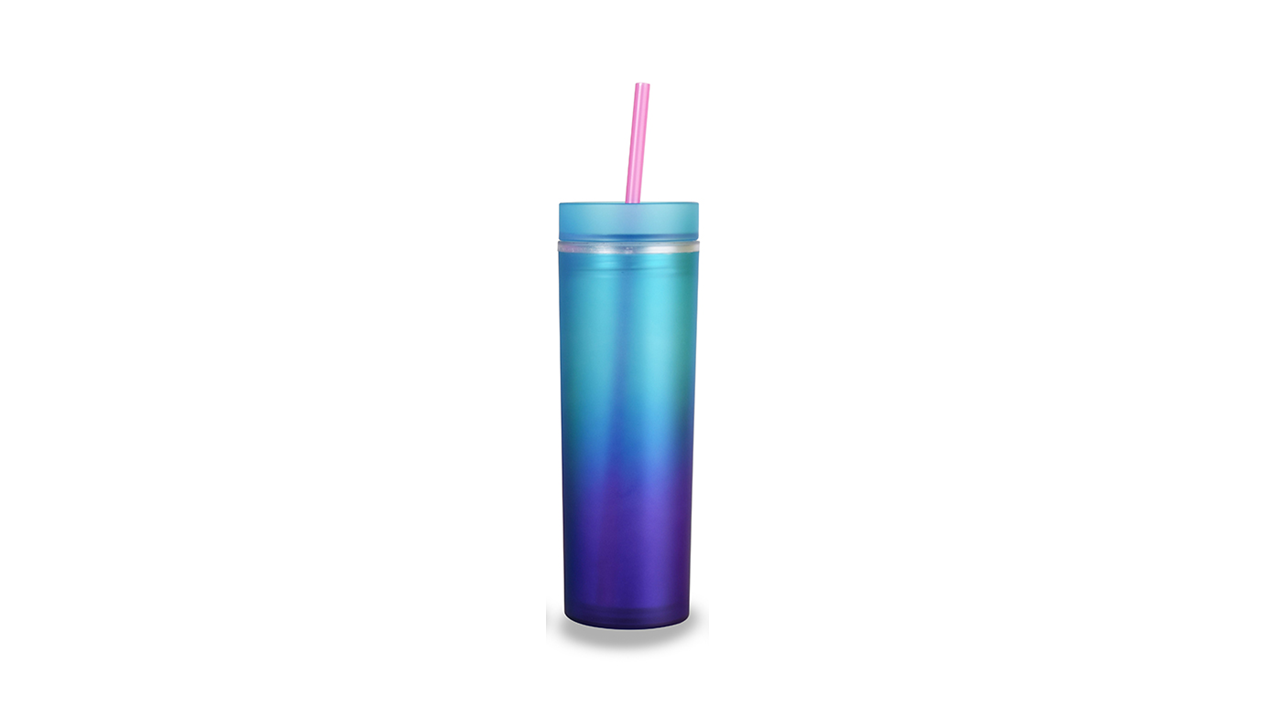 Rainbow Skinny Tumblers Double Wall 16oz image 4