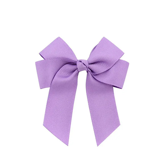 Hair Bow Clip 4" - Lavender image 0