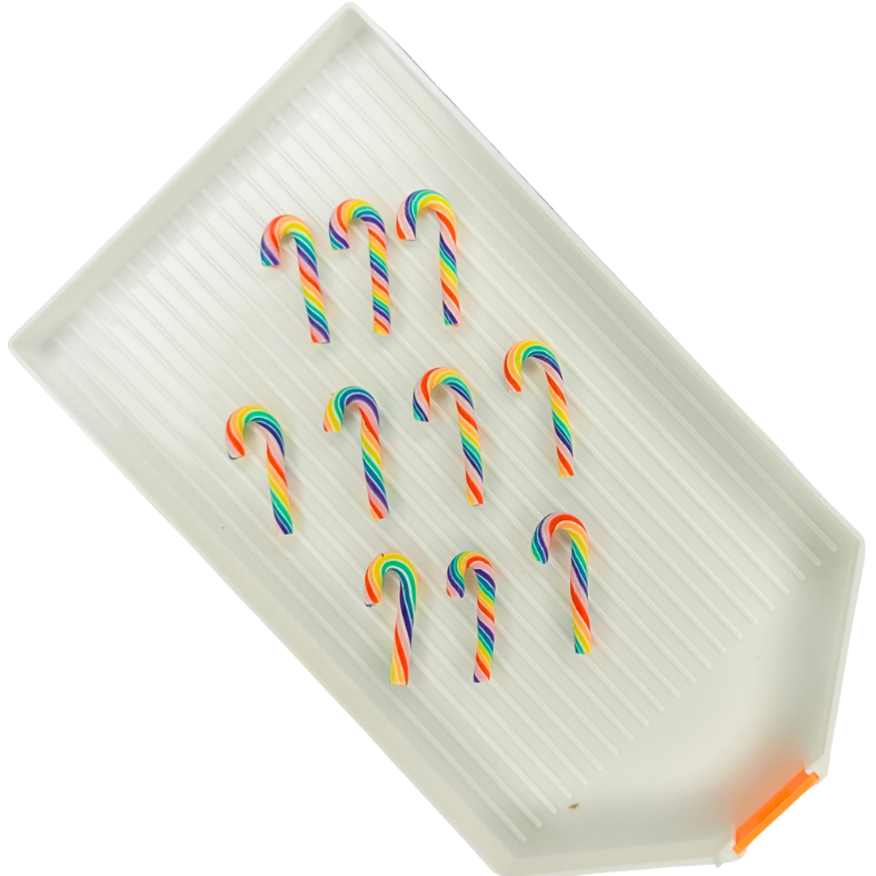 Small Rainbow Candy Canes (Pack of 10) image 0