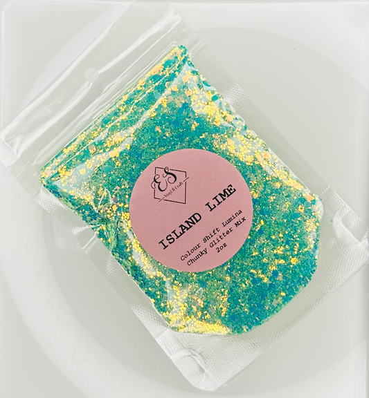 Island Lime - Colour Shift Lumina Series - Chunky Glitter Mix image 0