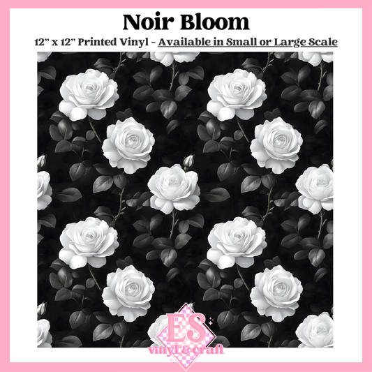 Noir Bloom - Small or Large Scale Options - 12" x 12" Sheet image 0