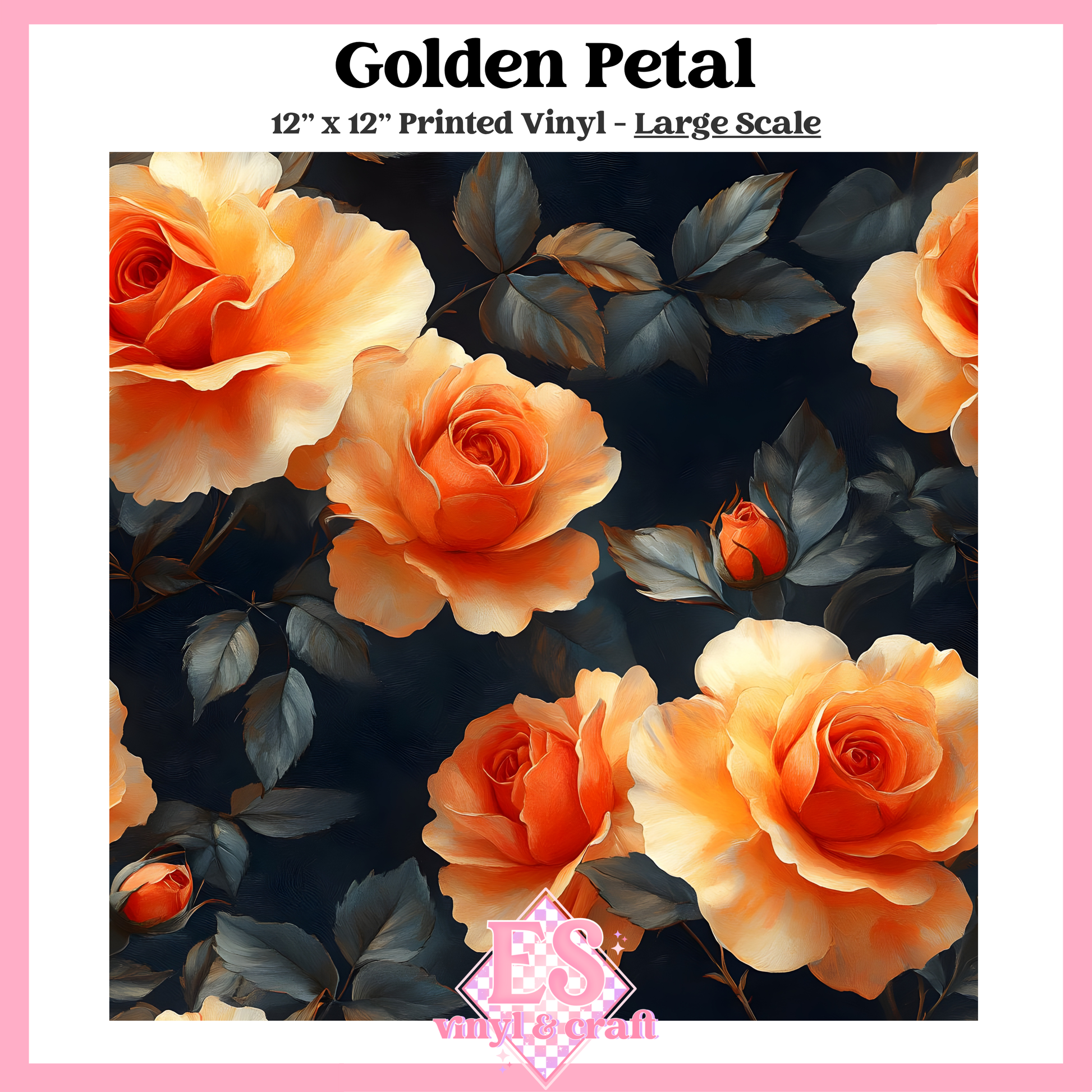 Golden Petal - Small or Large Scale Options - 12" x 12" Sheet image 2