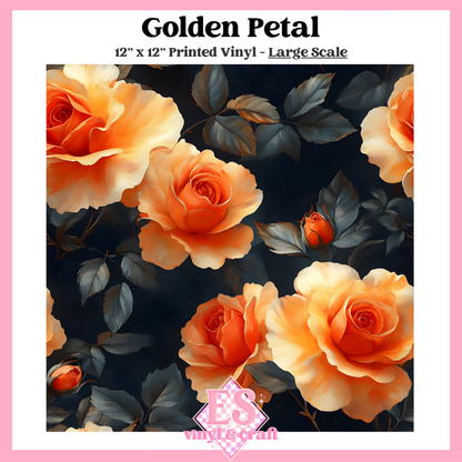 Golden Petal - Small or Large Scale Options - 12" x 12" Sheet image 2