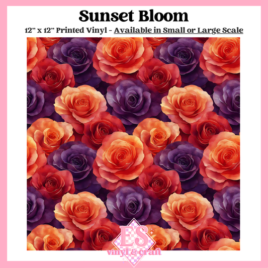 Sunset Bloom - Small or Large Scale Options - 12" x 12" Sheet image 0