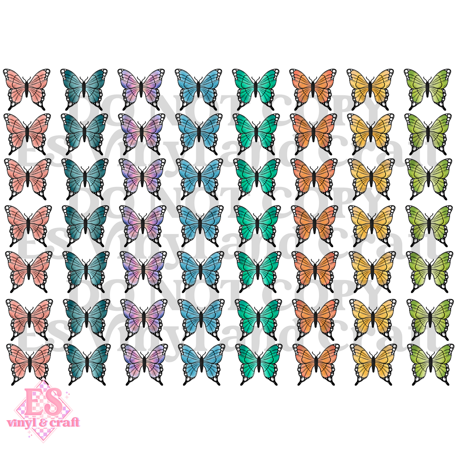 Butterflies - UVDTF (A4 Sheet) 210mm x 300mm image 1