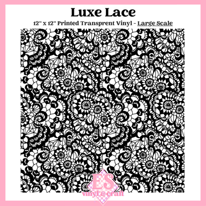 Luxe Lace Transparent - Small or Large Scale Options - 12" x 12" Sheet image 2