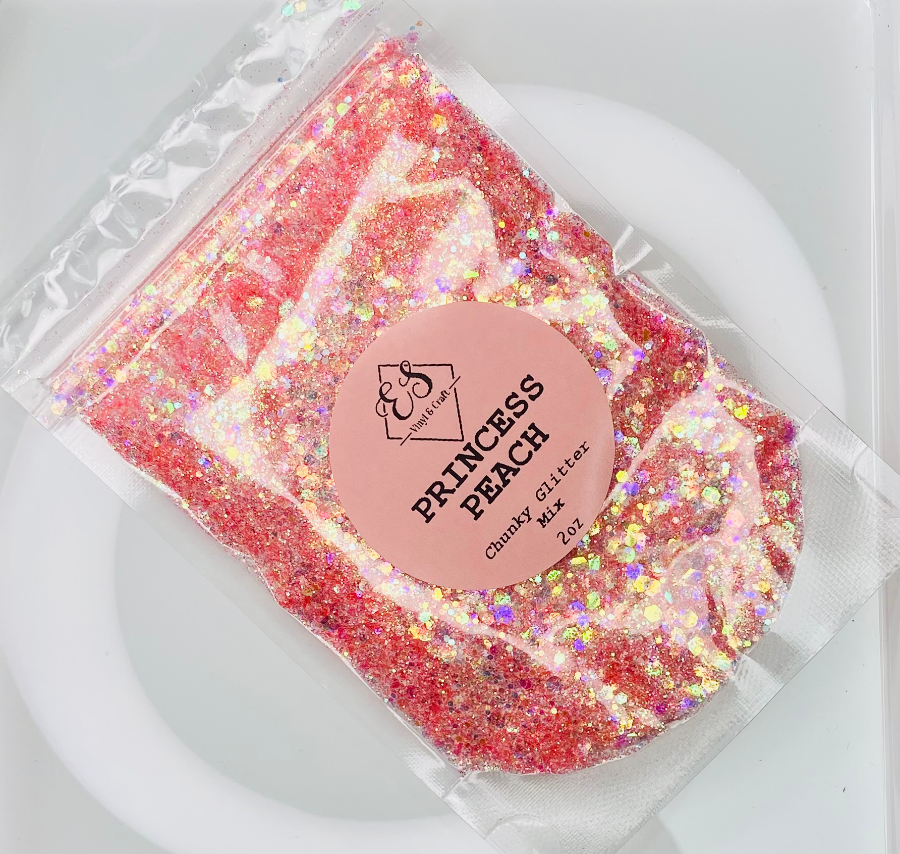 Princess Peach - Holographic Chunky Glitter Mix image 0