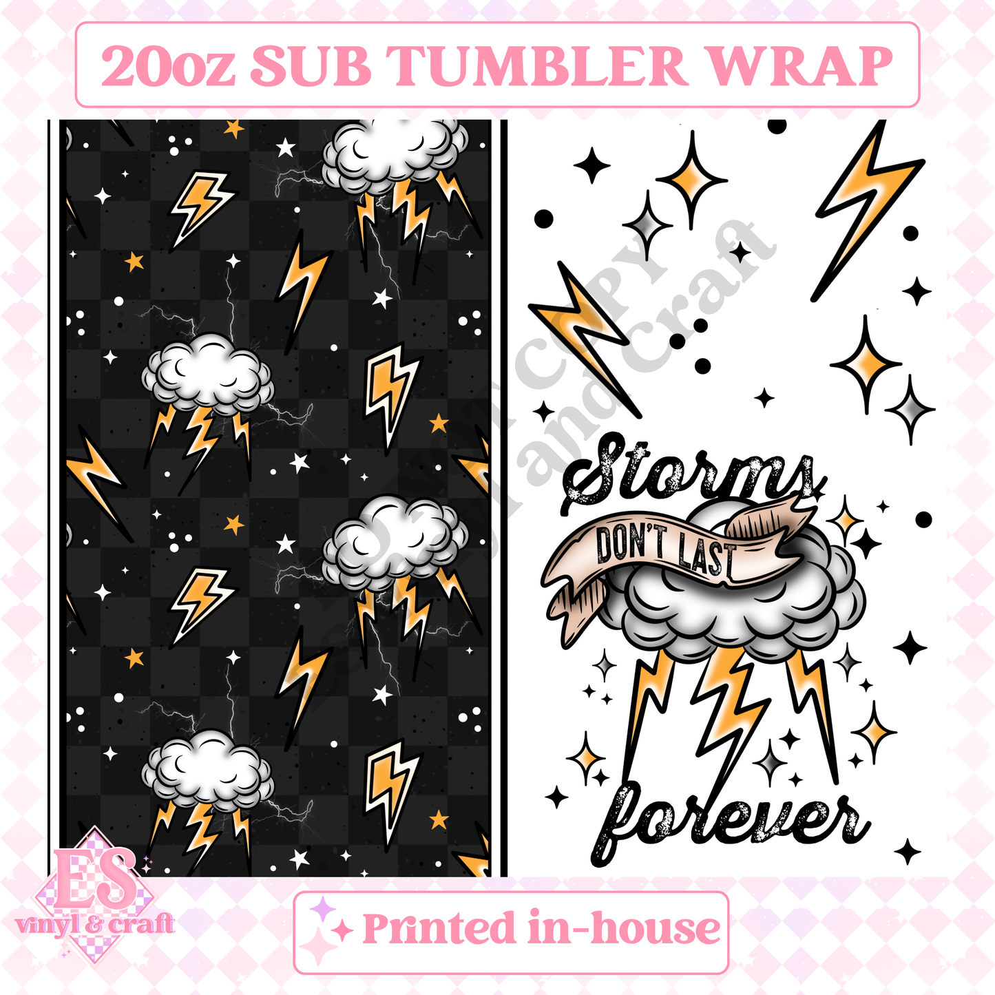 Storms Don't Last - Full 20oz Tumbler Sublimation Print image 1
