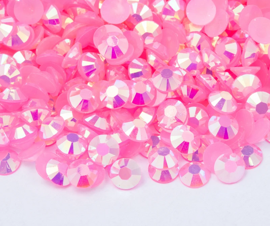 Candy Pink - AB Jelly Rhinestones (3mm, 4mm & 5mm) image 0
