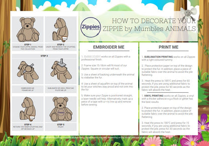 Mumbles Print Me MM60 - Light Brown Bunny image 3