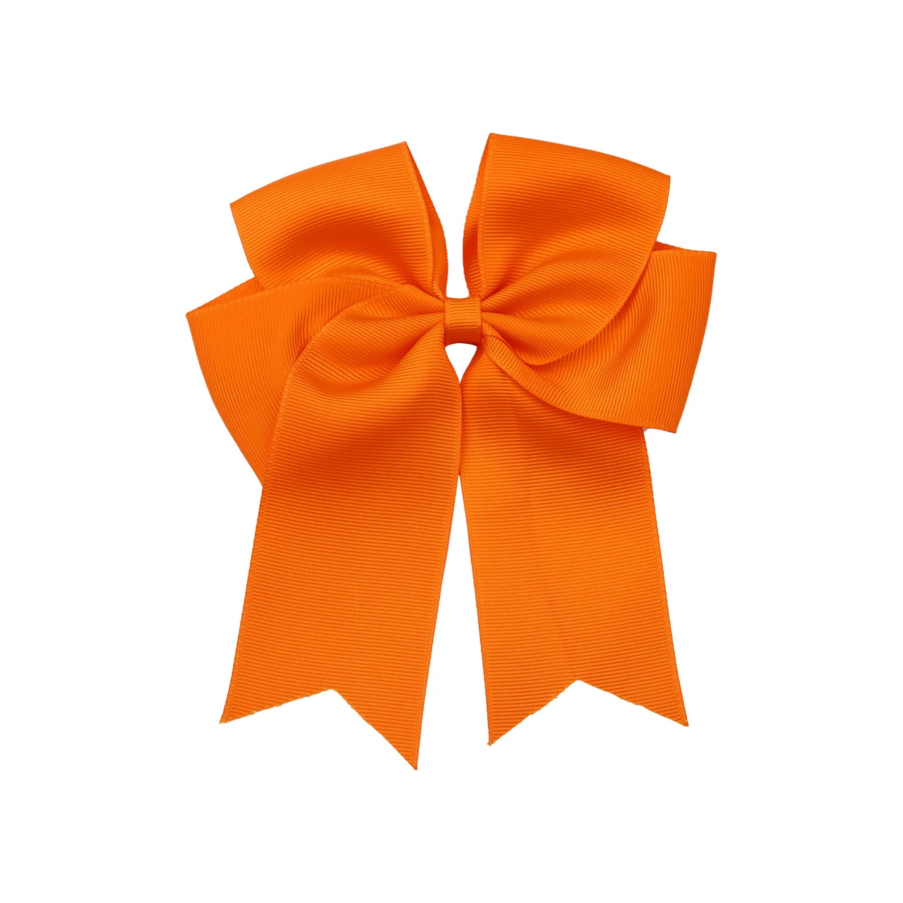 Dovetail Hair Bow Clip 6" - Orange image 0