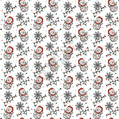 Merry and Bright Snowman - 12" x 12" Sheet (Various Options) image 2