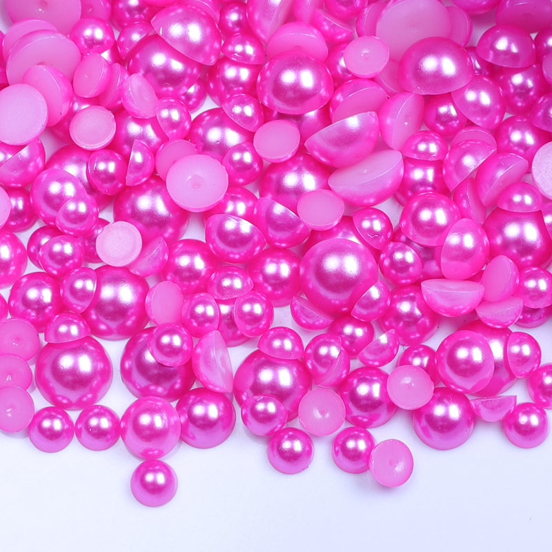 Fuchsia  - Pearl Mix 6mm, 8mm & 10mm image 0