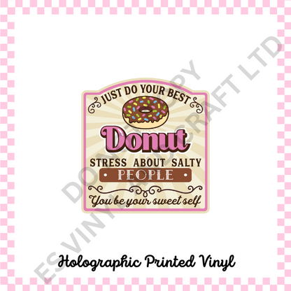 Ice Cream and Donut Labels - Teckwrap Holographic Printed Vinyl image 4