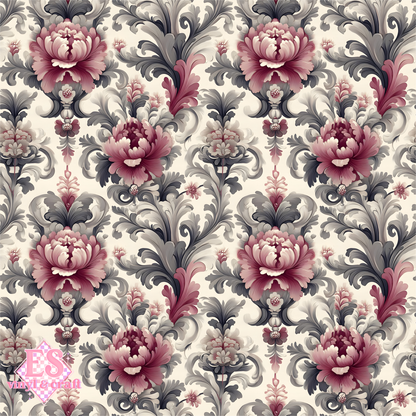 Velvet Baroque Collection SMALL Print - Section 1 - 12" x 12" Sheet image 5