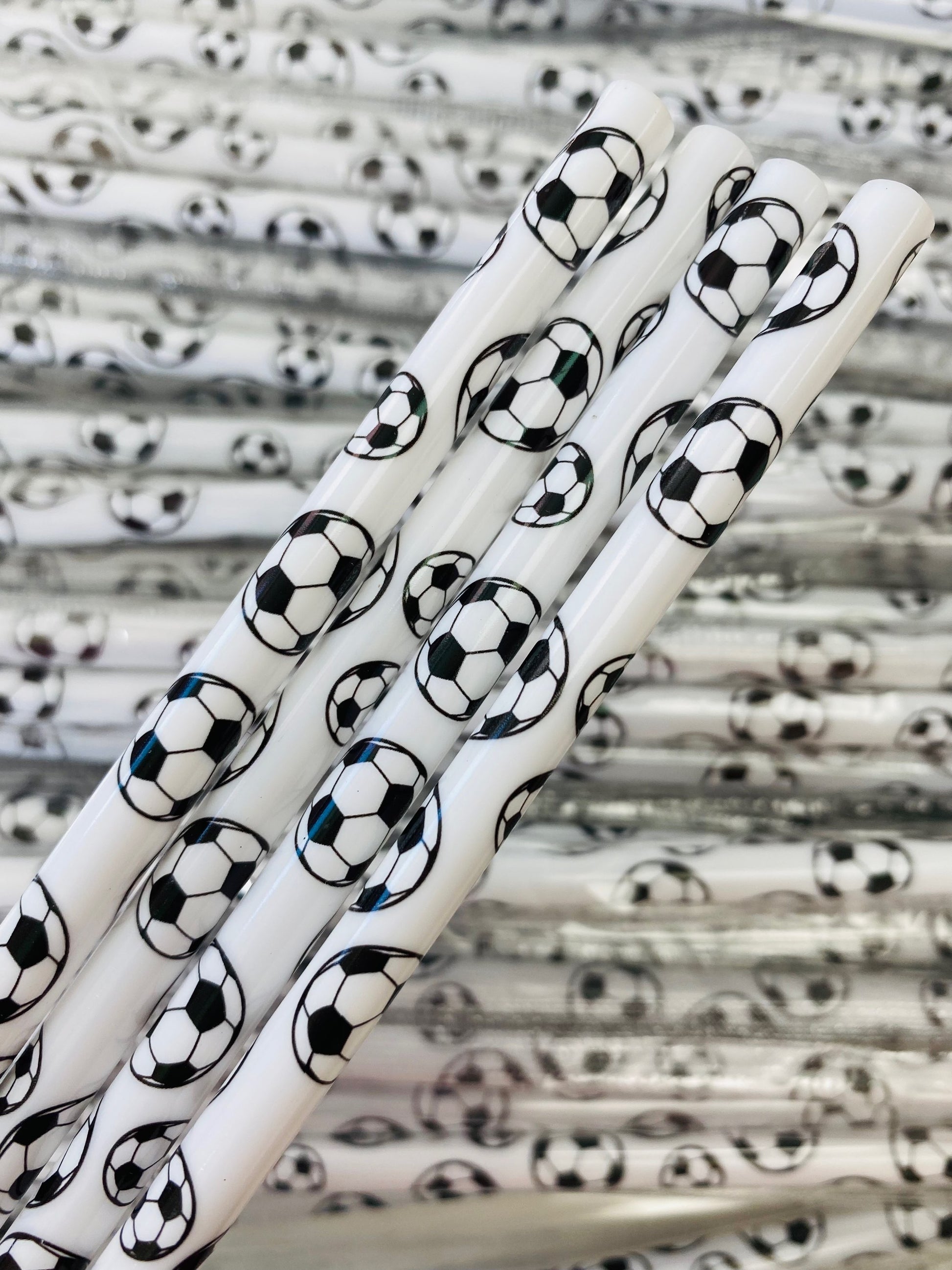 Football White Straw image 0