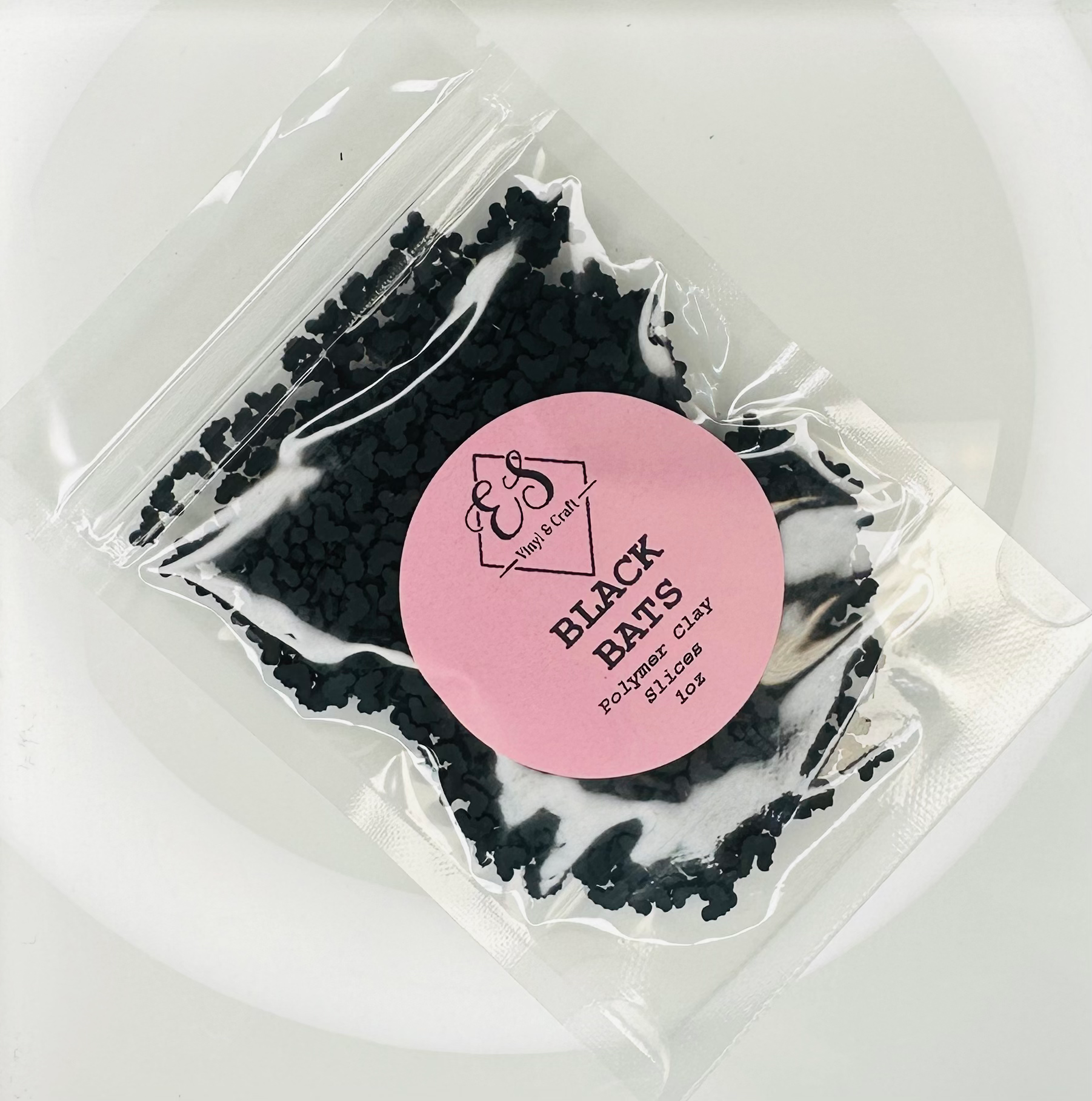 Black Bats - Polymer Clay Slices image 0