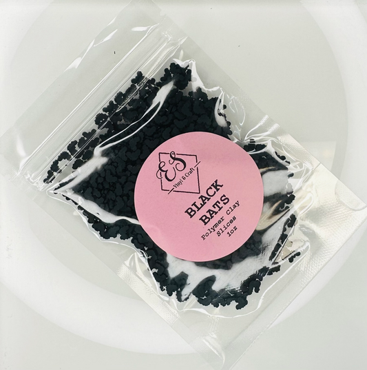 Black Bats - Polymer Clay Slices image 0