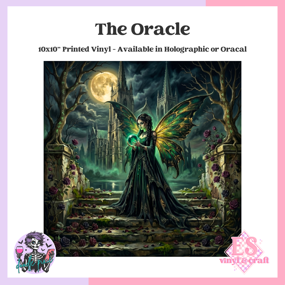 The Oracle - 10" x 10" Self Adhesive Vinyl (Oracal or Holo)