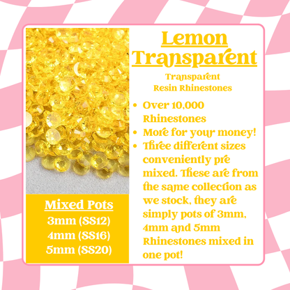 Rhinestone Mixed Pots - Transparent Series (3mm, 4mm, 5mm) image 9