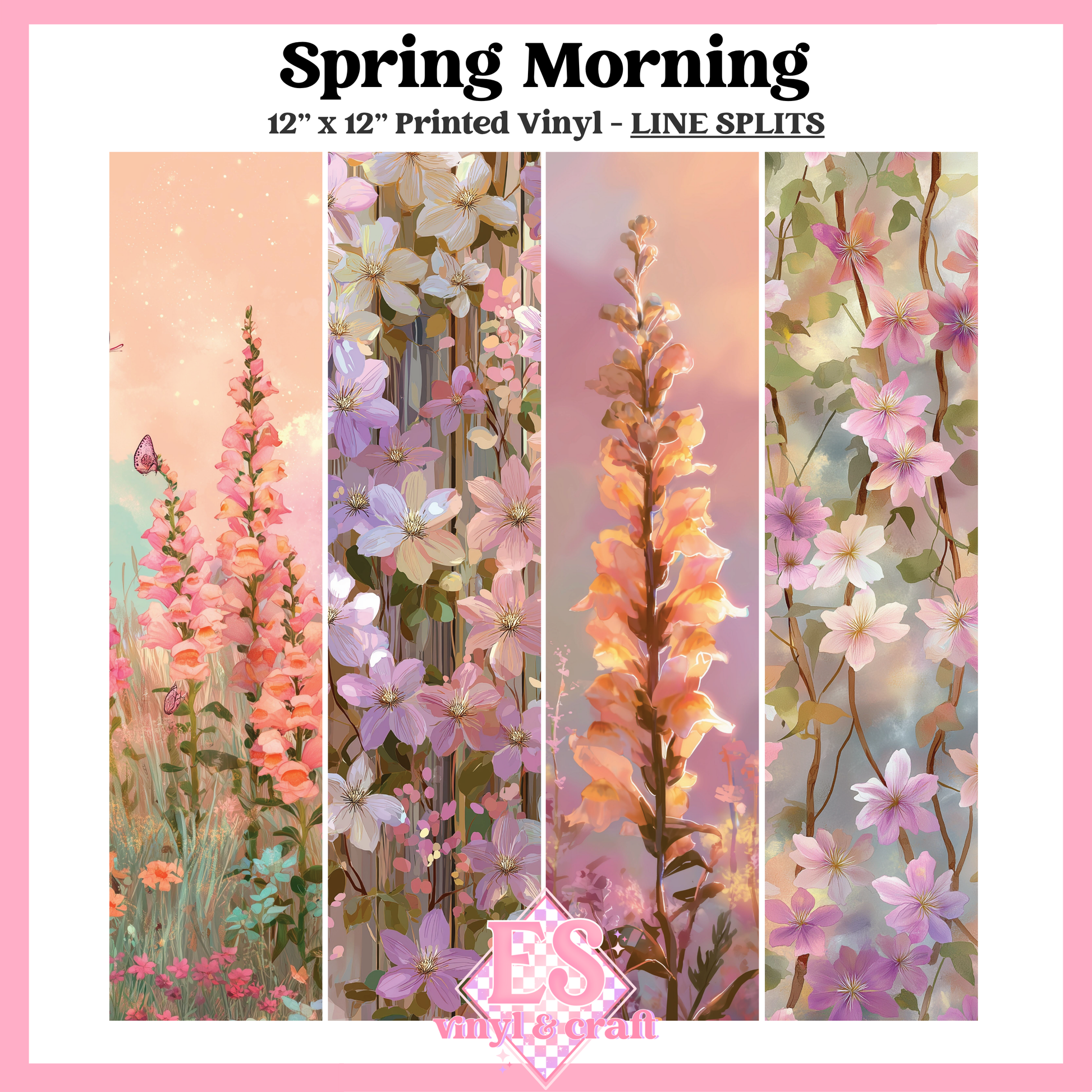 Spring Morning - Line Split - 12" x 12" Sheet image 0