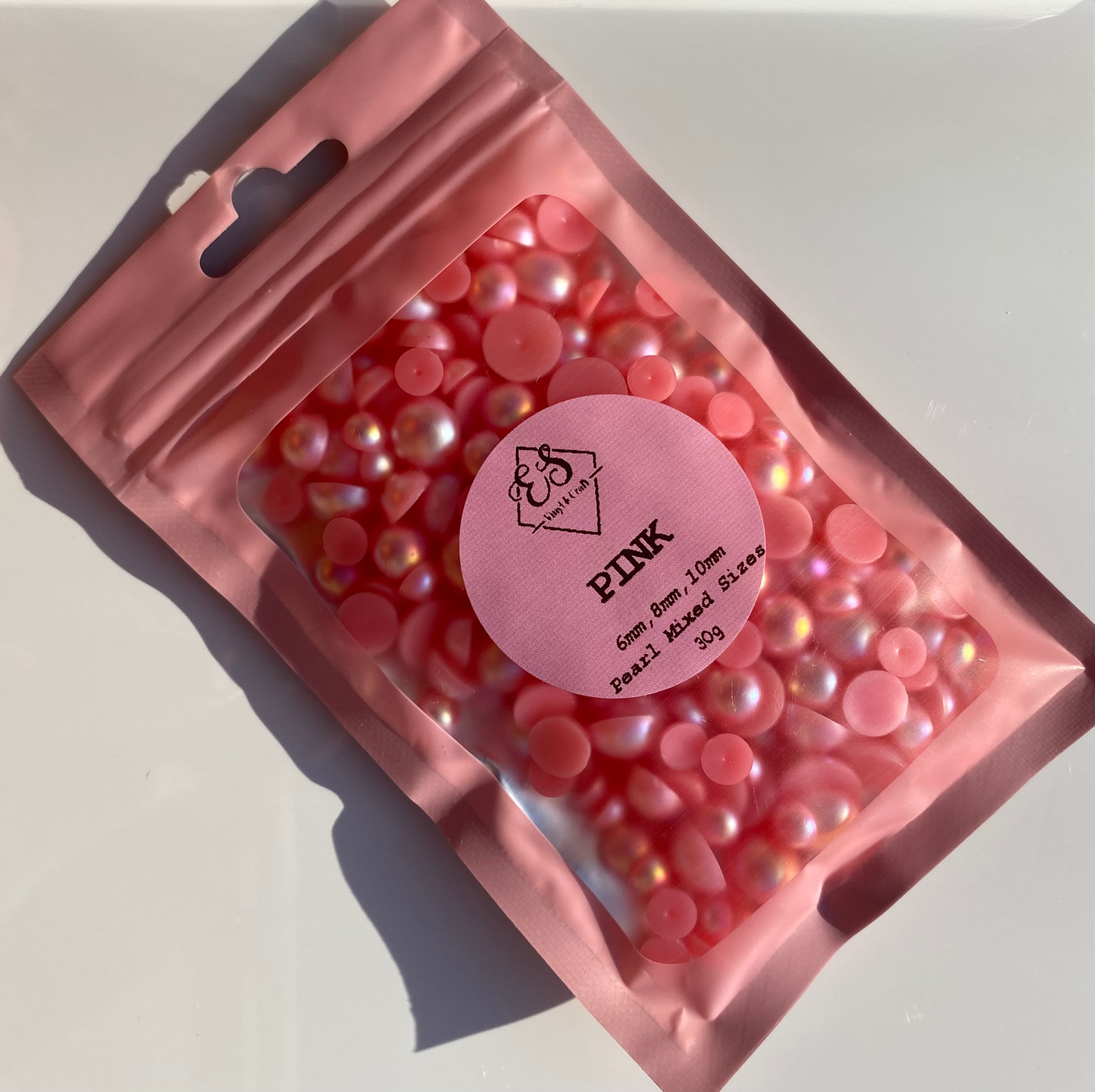 Pink  - Pearl Mix 6mm, 8mm & 10mm image 1