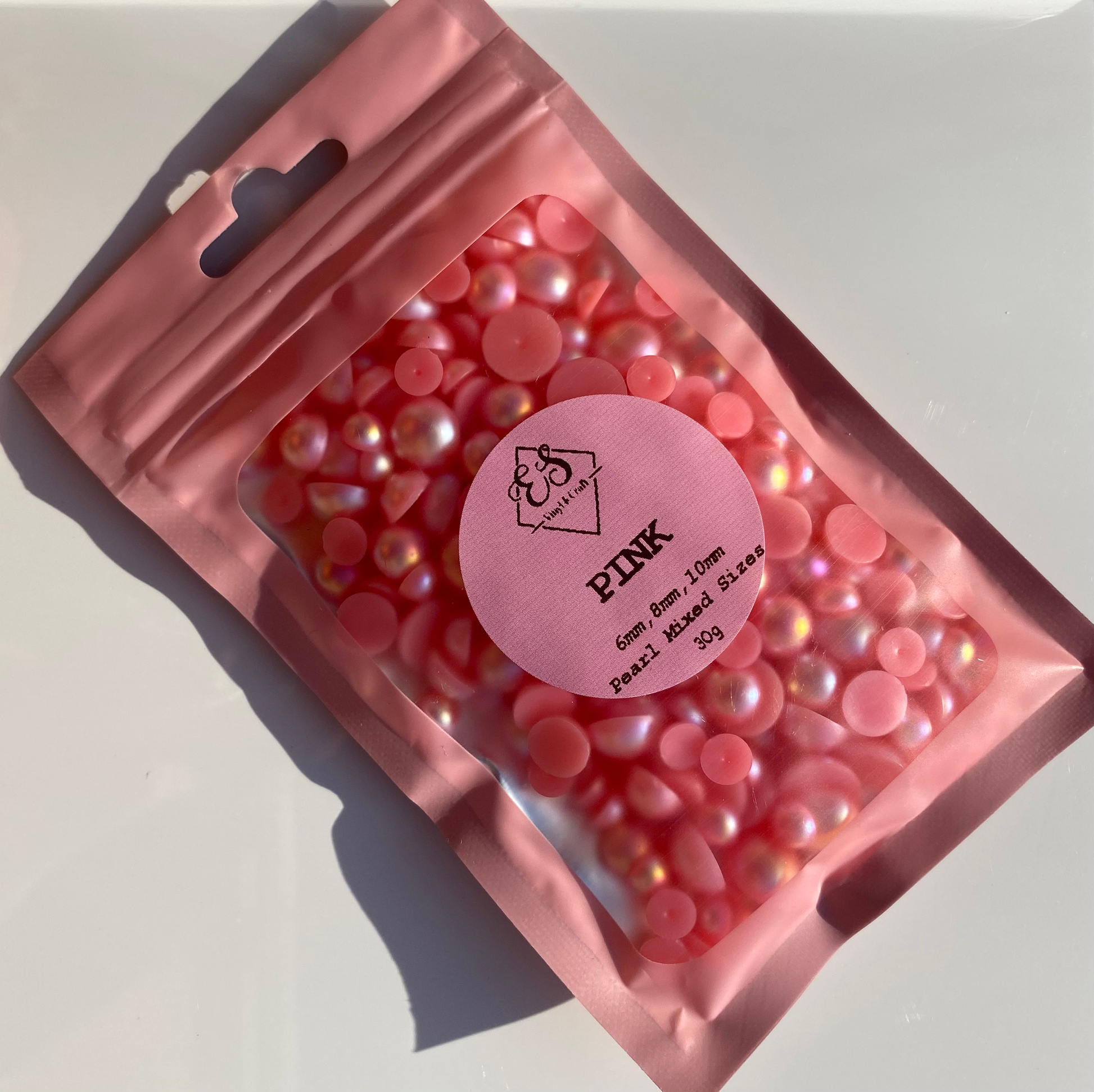 Pink  - Pearl Mix 6mm, 8mm & 10mm image 1