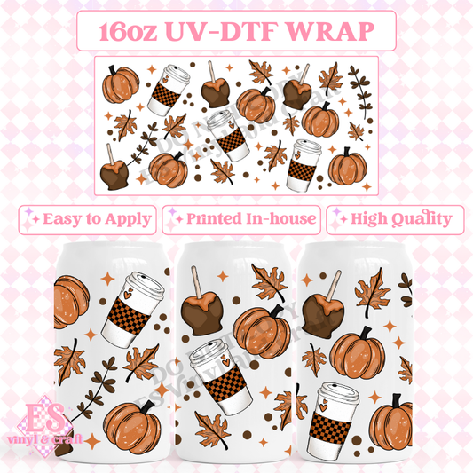 Autumn - 16oz Beer Can / Libbey UV-DTF image 0