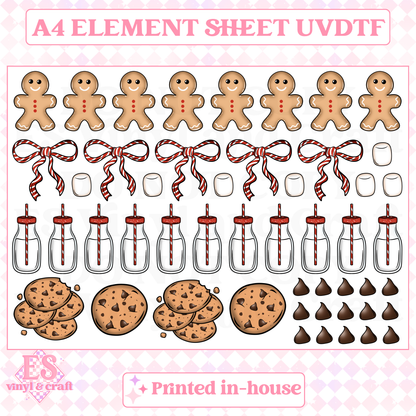 Milk and Cookies - UVDTF (A4 Sheet) 210mm x 300mm image 0