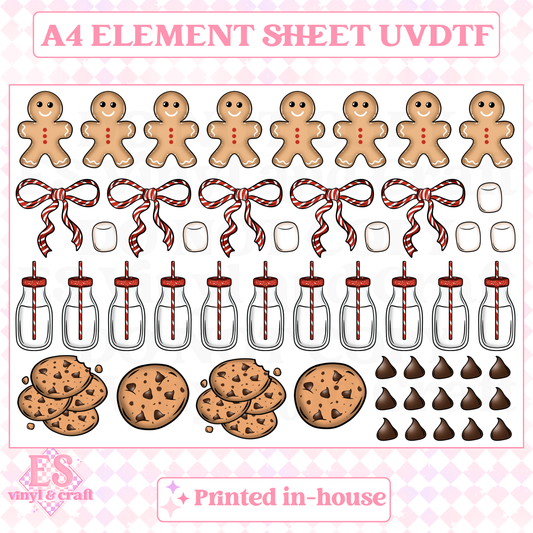 Milk and Cookies - UVDTF (A4 Sheet) 210mm x 300mm image 0