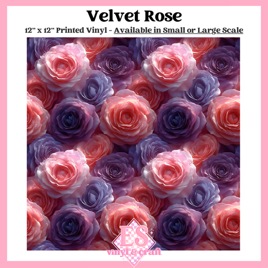 Velvet Rose - Small or Large Scale Options - 12" x 12" Sheet image 0