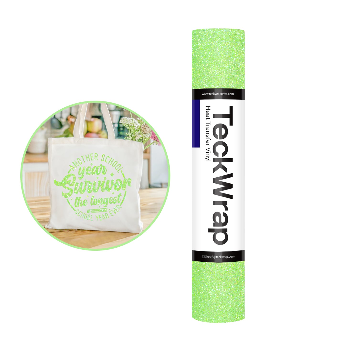 Teckwrap 10" Fancy Glitter Heat Transfer Vinyl