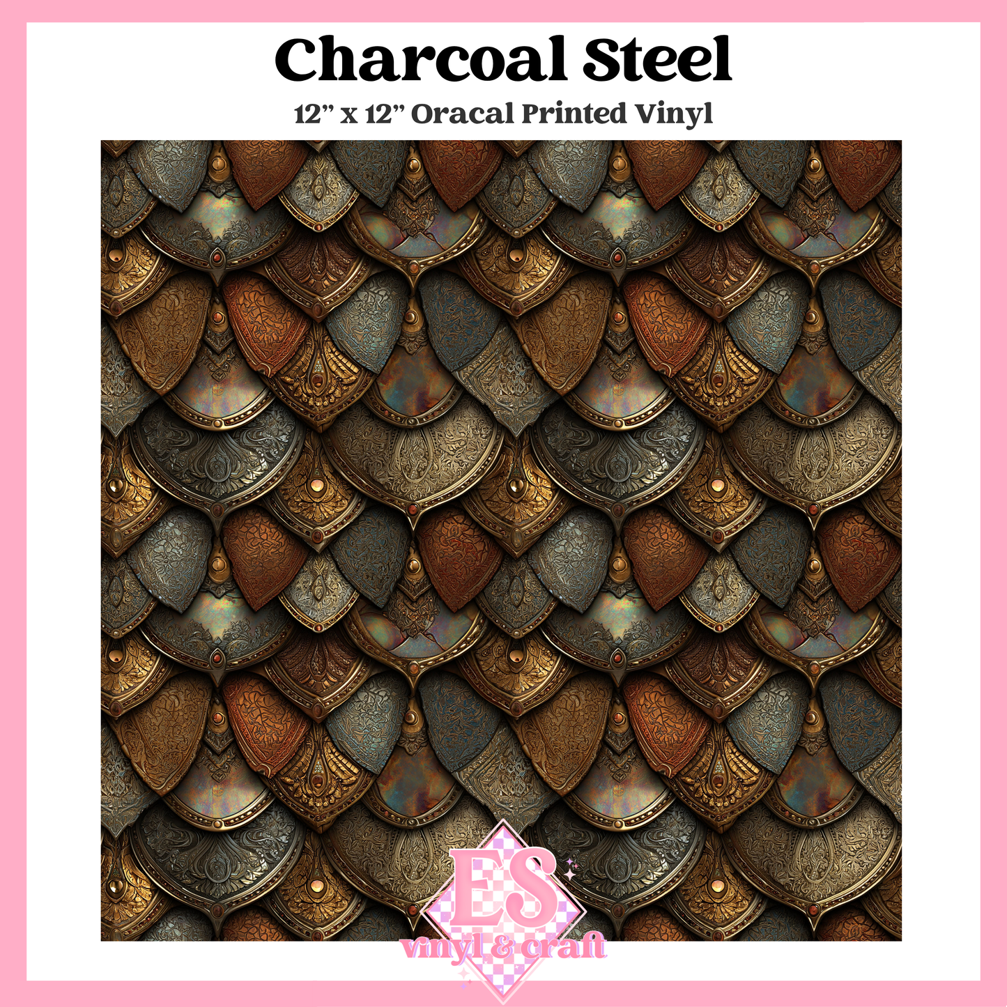 Gemstone Dragon Scale Collection - 12" x 12" Sheet (14 Different De image 2