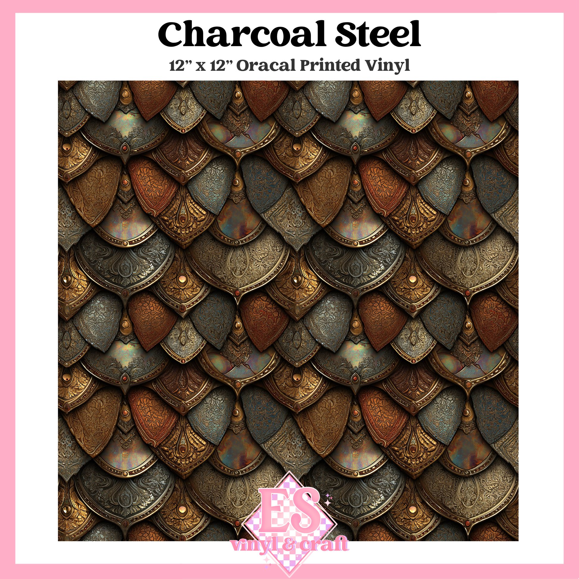 Gemstone Dragon Scale Collection - 12" x 12" Sheet (14 Different De image 2
