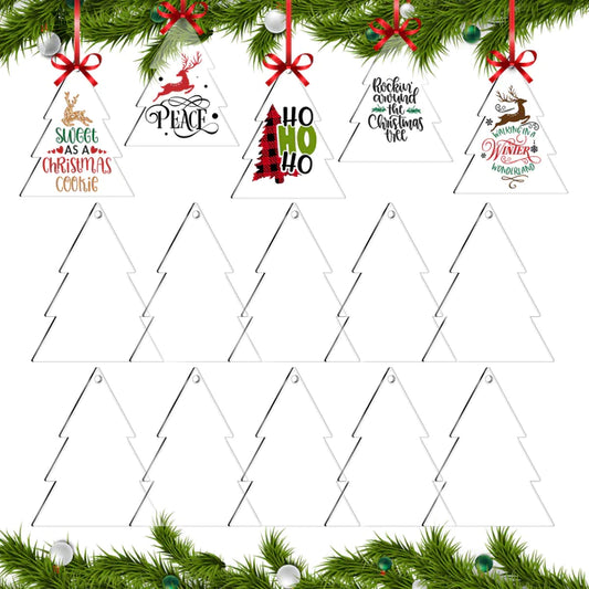 Christmas Acrylic Ornament Blanks Tree or Bauble image 0