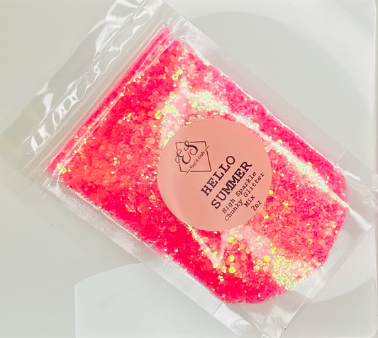 Hello Summer - High Sparkle Chunky Glitter Mix image 0
