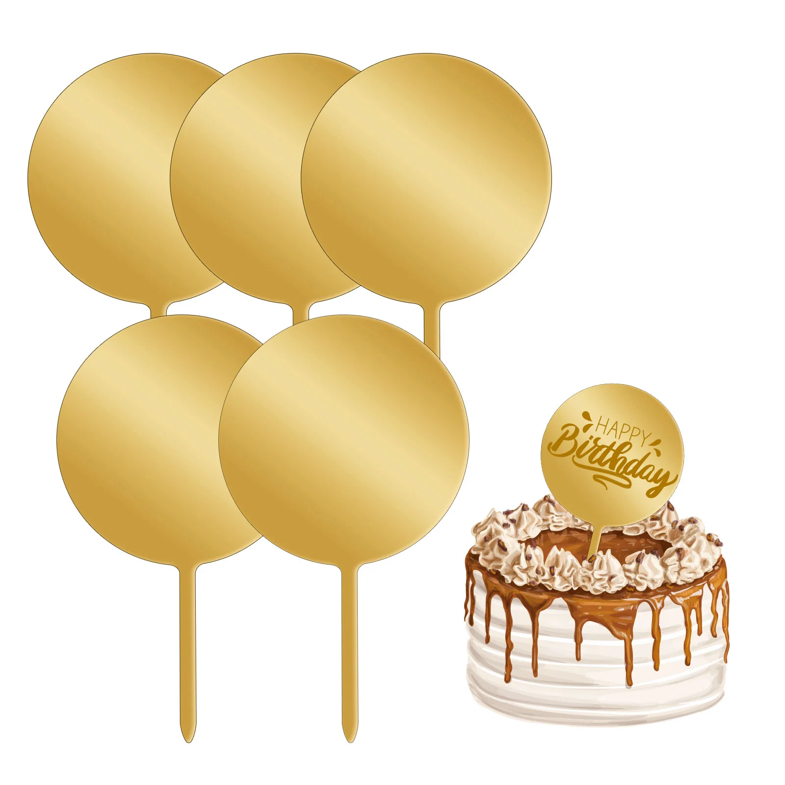Teckwrap Cake Topper Acrylic Blanks image 2