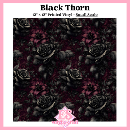 Black Thorn - Small or Large Scale Options - 12" x 12" Sheet image 1