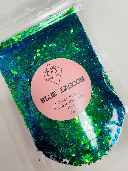 Blue Lagoon - Colour Shift Chunky Glitter Mix image 0