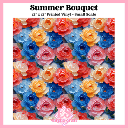 Summer Bouquet - Small or Large Scale Options - 12" x 12" Sheet image 1