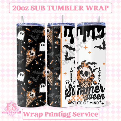 Summerween - Full 20oz Tumbler Sublimation Print image 0