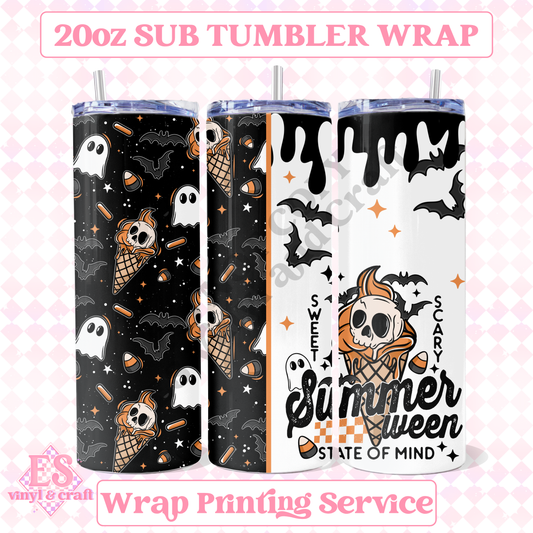 Summerween - Full 20oz Tumbler Sublimation Print image 0