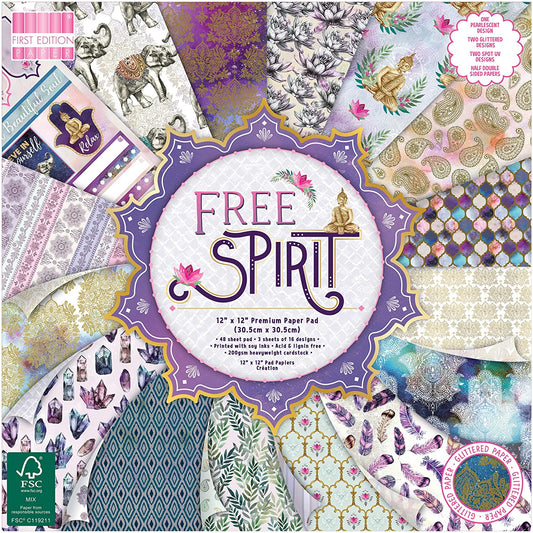 First Edition - Cardstock - Free Spirit 12" x 12" Paper Pad image 0
