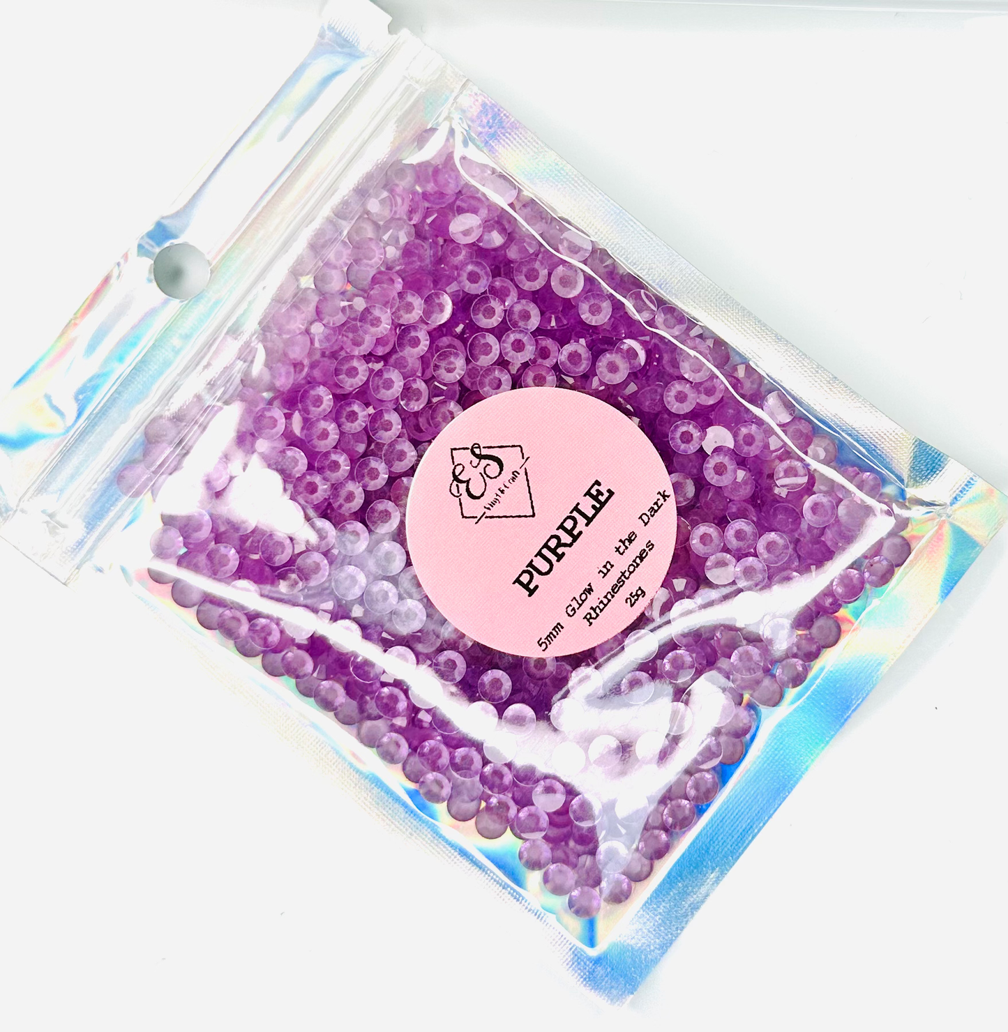 Purple - Glow in the Dark Resin Rhinestones (3mm, 4mm & 5mm) image 2