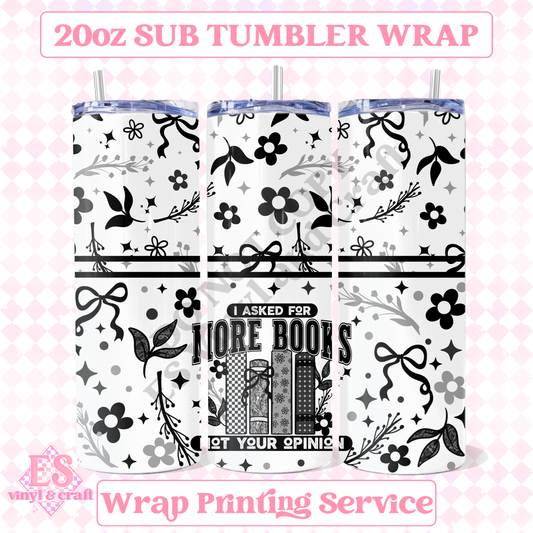 More Books - Full 20oz Tumbler Sublimation Print image 0
