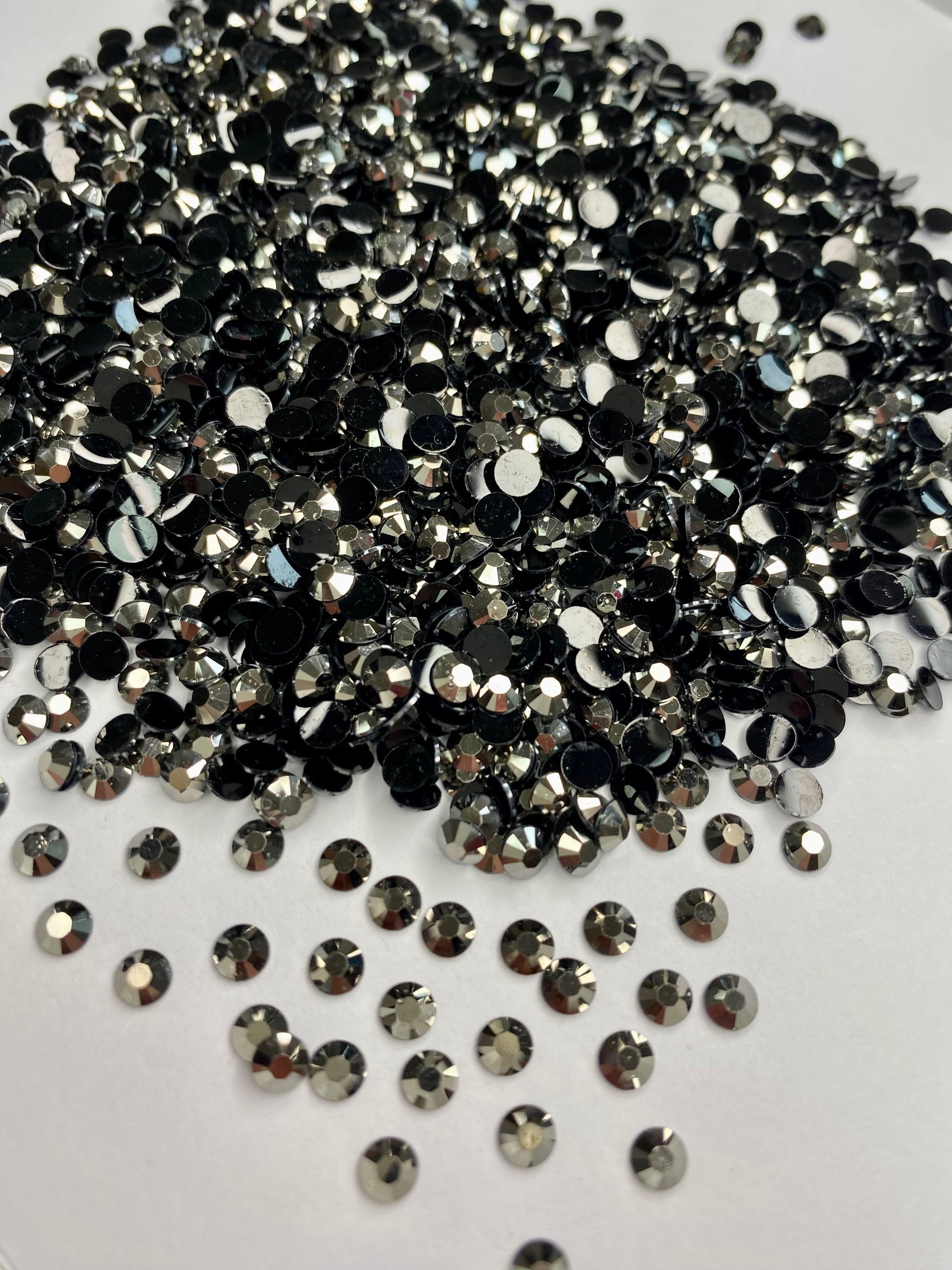 Obsidian - AB Resin Rhinestones (3mm, 4mm & 5mm) image 1